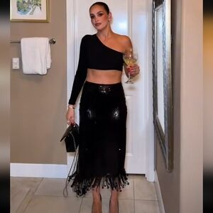 ZARA SEQUIN LONG SKIRT ZW COLLECTION